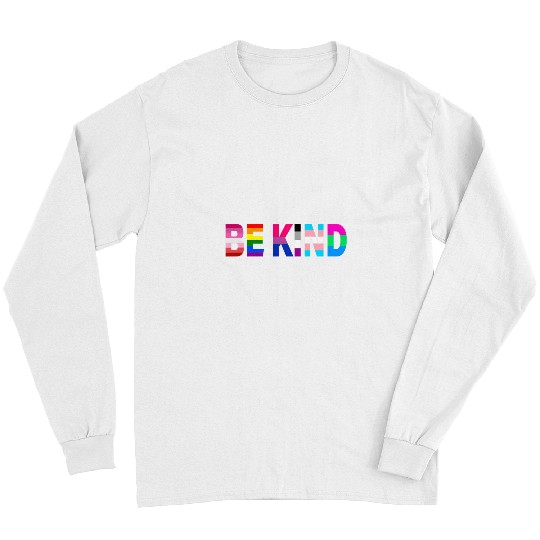 LGBT Pride Be Kind Lgbtq Flags Pride Gay Lesbian Couple Men Women Long Sleeves
