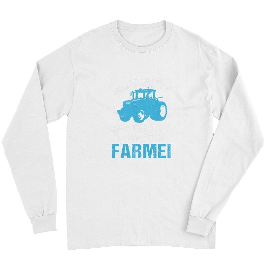 Tractor driving Farming Farm Tractor Agriculture Dad Farmer Father Long Sleeves