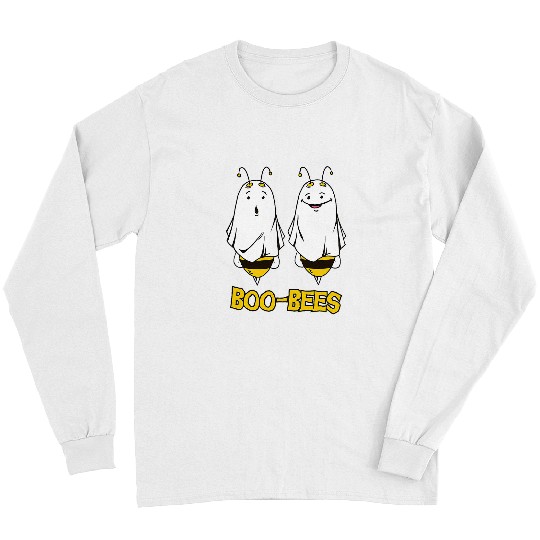Halloween Boo Bees Pun Funny Cool Long Sleeves