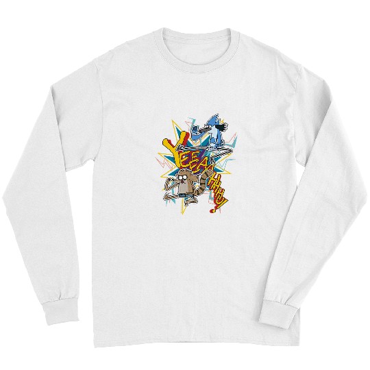 Regular Show Yeeaahhhu Karate Kick Long Sleeves