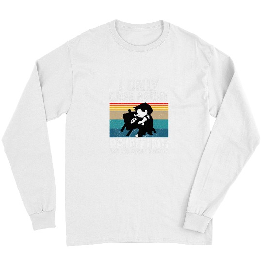 I Only Care About Painting Retro Style Painter Artist Gift Long Sleeves