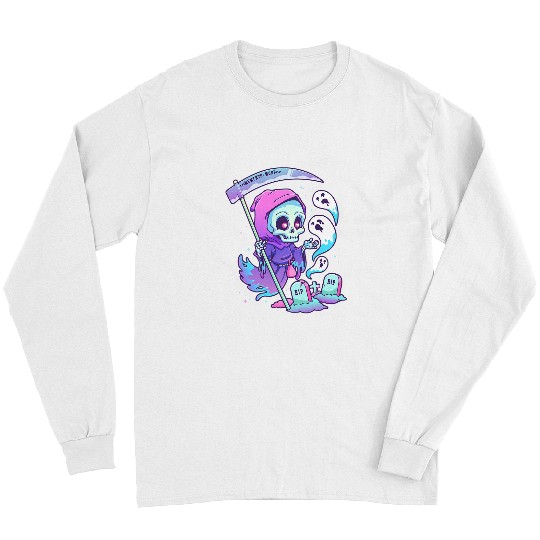 Pastel Goth Creepy Death Grim Reaper Kawaii Occult Menhera Long Sleeves
