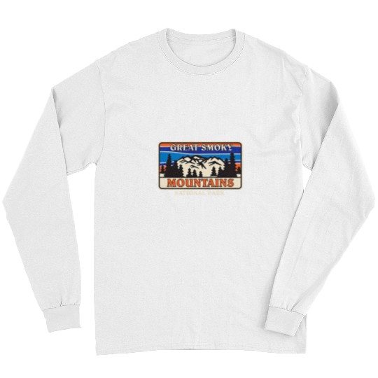 Great Smoky Mountains National Park Retro Landscape Long Sleeves