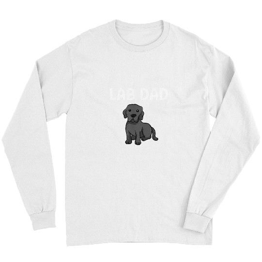 Labrador Lab Dog Labrador Papa Funny Dad Labrador Retriever Dog Lab Dad Men Long Sleeves