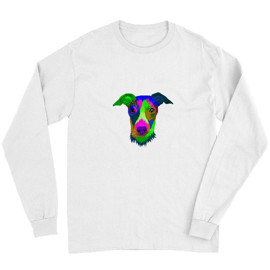 Colorful Pop Art Jack Russell Portrait Dog Lover Long Sleeves