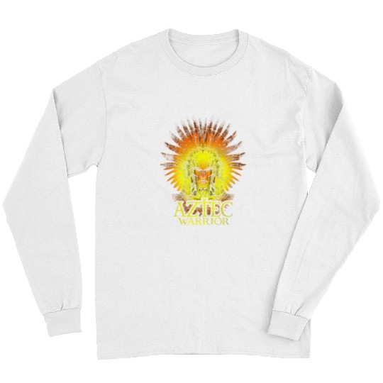 Aztec Warrior King Mexican Native Art Mayans 19 Long Sleeves