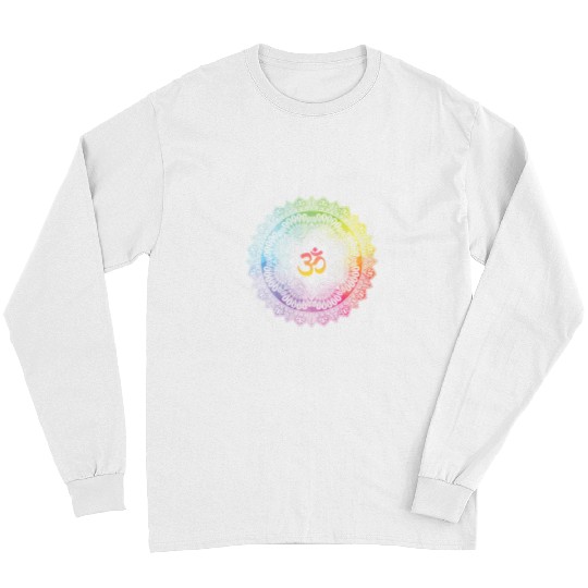 Namaste Yoga Tie Dye Mandala Yoga Symbol Namaste Meditation Long Sleeves