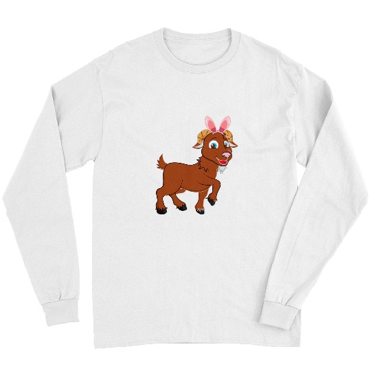 Goats Lover Easter Egg Hunt Bunny Ear Goats Easter Day 2 Long Sleeves