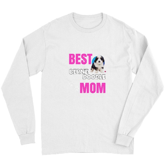 Bernedoodle Puppy Dog Lover cute Christmas bests Mom Women 3 Long Sleeves