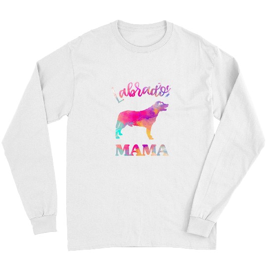 Labrador Lab Dog Labrador Lab Retriever Mama Mothers Day Dog Mom Long Sleeves