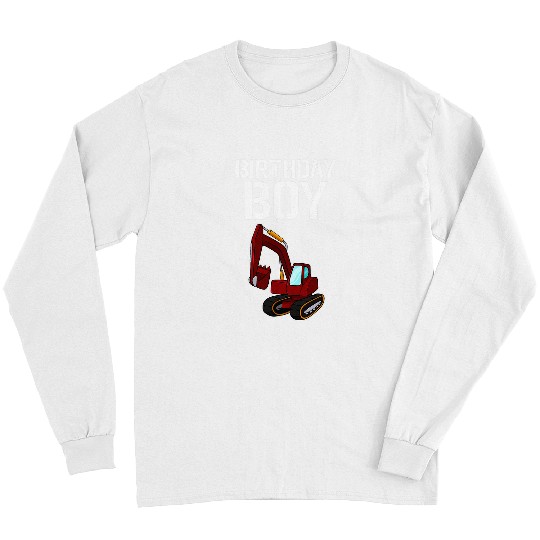 Children Site Manager Excavator Construction Worker 5 Long Sleeves