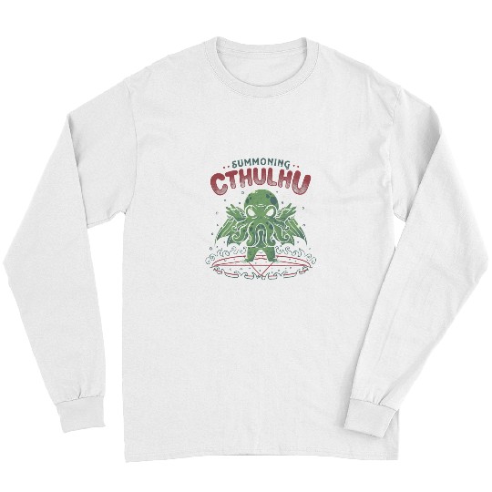 Octopuss Lover Summoning Cthulhu Halloween Ritual Funny Cute Cthulhu549 Long Sleeves