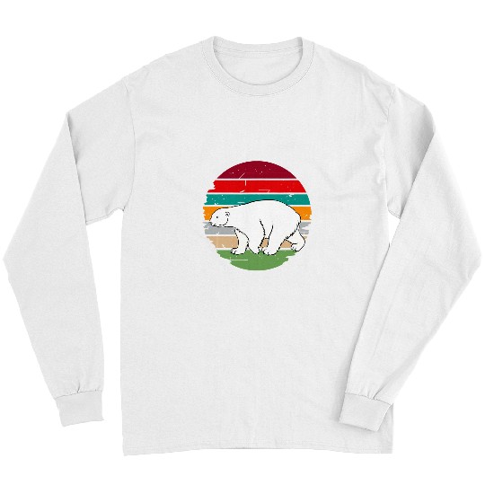 Funny Bear Polar Bear vintages Love Winter Pajama xmass Holiday Costume Cute Bears Long Sleeves