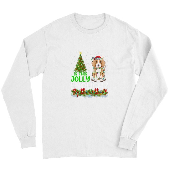 Is This Jolly Enough Foxhound Dog Christmas Tree Long Sleeves