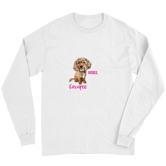 Cavapoo Dog Kisses Wagging Tail Wet Nose Love Puppy 3 Long Sleeves