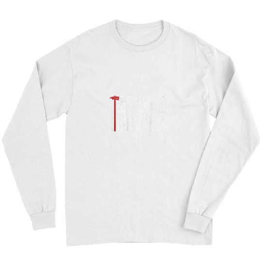 Fireman Firefighter Thin Red Line Firefighter Joshua 19 Bible Verse ON BACK 99 Firemen Long Sleeves