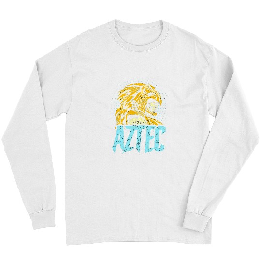 Aztec Warrior King Mexican Native Art Maya Mayans 2 Long Sleeves