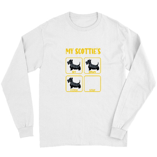 Dog Scottish Terrier Funny scottish terrier scottie scotch dog training guide mom 2 Long Sleeves