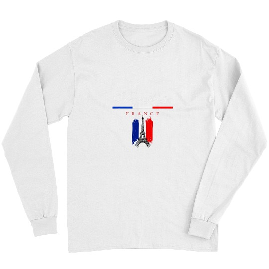 Cool Paris France Paris World Inspired Illustration Fashion Long Sleeves
