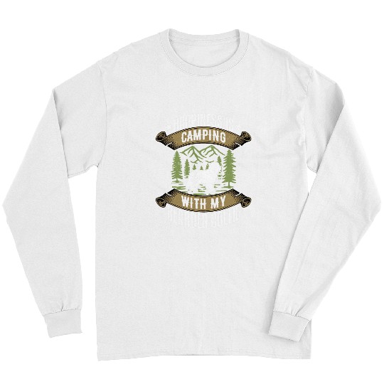 Camping With Bearded Collie Camp Lover Camping And Dogs Long Sleeves
