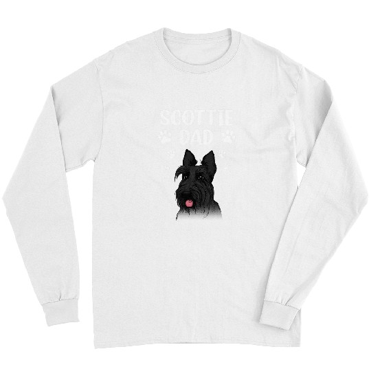 Dog Scottish Terrier Cool Scottish Terrier For Men Dad Scottie Dog Lover Owner Long Sleeves