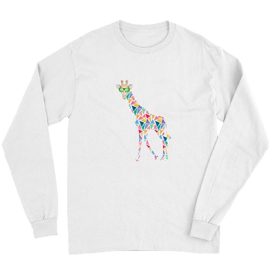 Giraffe Giraffe Print Gift Art Long Sleeves