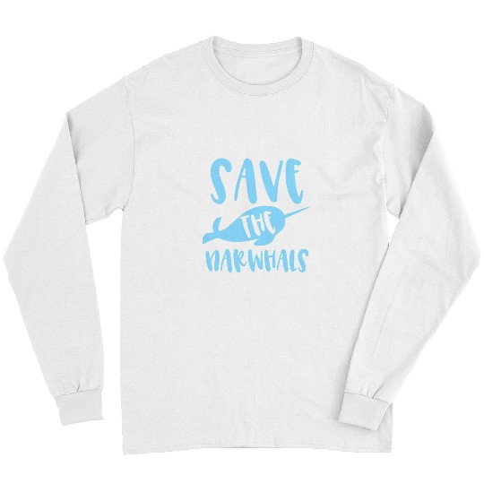 Narwhal Lover vintages Save The Narwhal Sea Unicorns Enchanted Animal 2 Long Sleeves