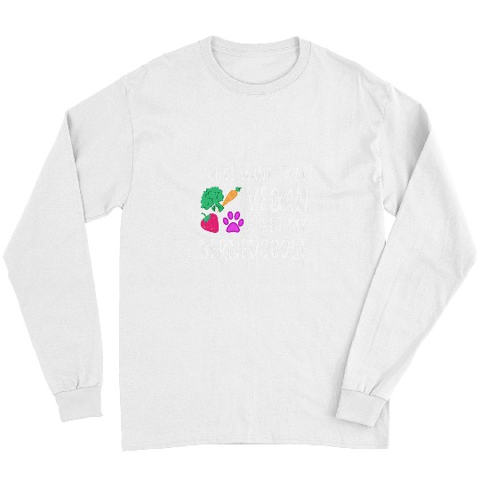 Bernedoodle Dog Mom Vegan Funny Vegetarian Gift Idea Long Sleeves