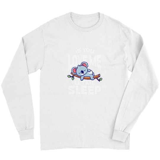 Funny Bear Koala Sleep Australian Australia Sleeping Koala Bear Kawaii Cute Bears Long Sleeves