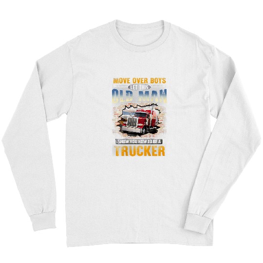 Mens Funny Trucker Truck Driver Long Sleeves