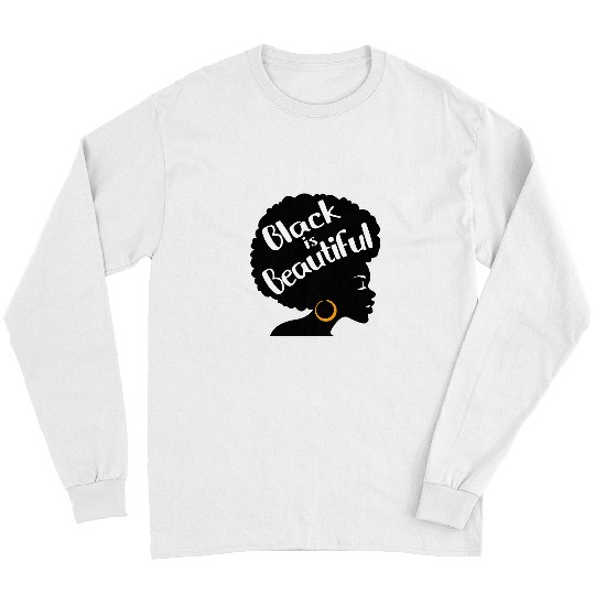 Black Is Beautiful Afro Girl Women Girls African Queen Long Sleeves