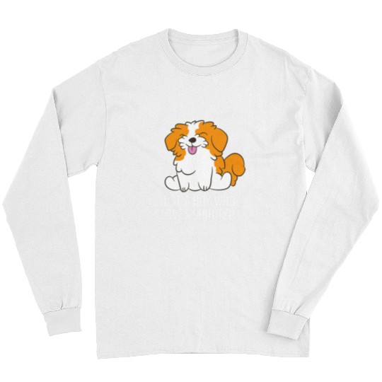 Shih Tzu Dog Boy Just a Boy Who Loves Shih Tzu 3 Long Sleeves