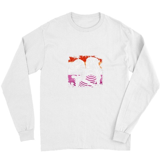 LGBT Pride Lesbian Couple Skeletons Kissing LGBTQ Valentines Day Girls Long Sleeves