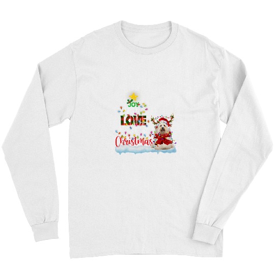 Dog Havanese Santa Hat Reindeer Costume Christmas Light Long Sleeves