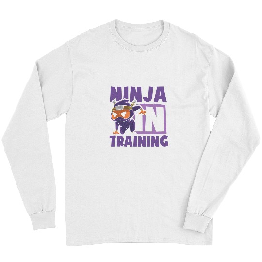 Ninja in Training design youth karate and Ninja Long Sleeves