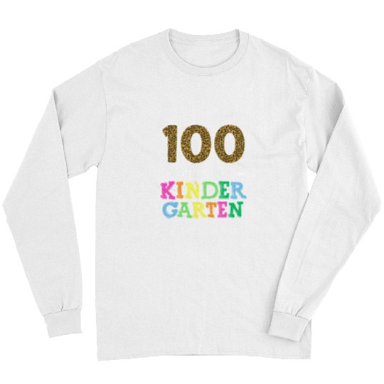 Teacher Job 100 Days Of Kindergarten Kid Boy Girl Teacher School Long Sleeves
