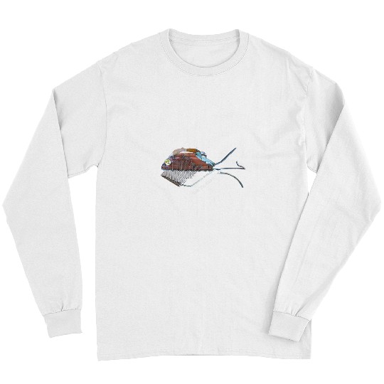 FISH ART LIVIN THE DREAM FUNKY COOL ART Long Sleeves