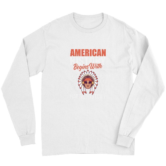 American History Native Americans Design For Native American Long Sleeves