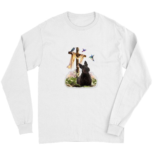 Dog Scottish Terrier Hummingbird and Cross Scottish Terrier Long Sleeves