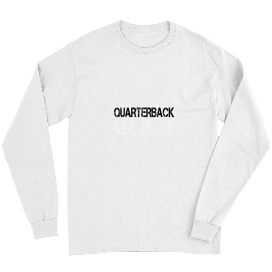 Funny American Football Offense Lineman Quarterback Security Long Sleeves
