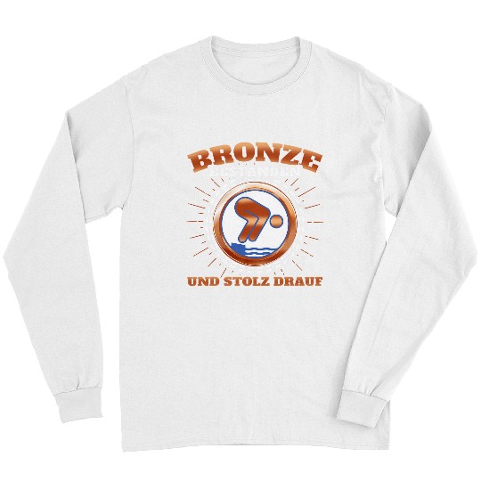 Swimming Pool badge bronze float Long Sleeves