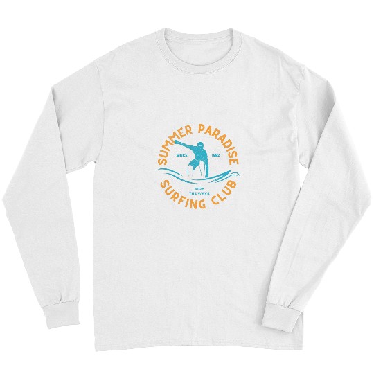 Surf Life Summer Paradise Surfing Club Surf Long Sleeves