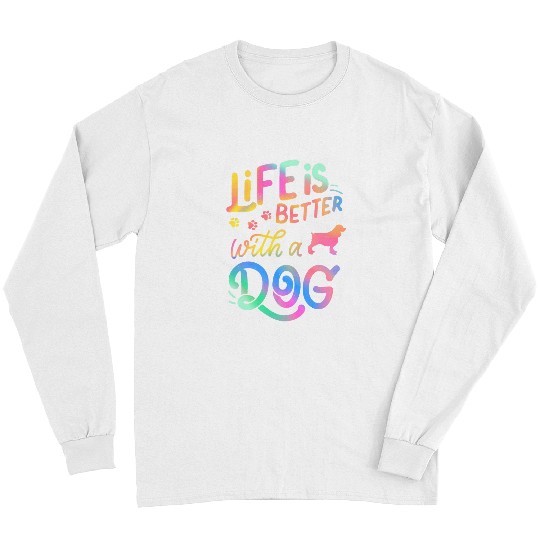 English Springer Spaniel Life is Better with my Dog Mom Dad Long Sleeves