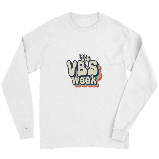 Its VBS Week Bella Canvas Vacation Bible School VBS Mode Kid Long Sleeves