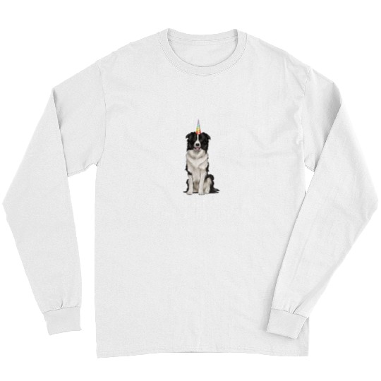 Border Collie Je Suis Un Chien Unicorn Long Sleeves