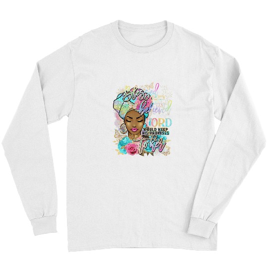 Christian Blessed Is She Who Believed Afro Black Women Religious God Christ Long Sleeves