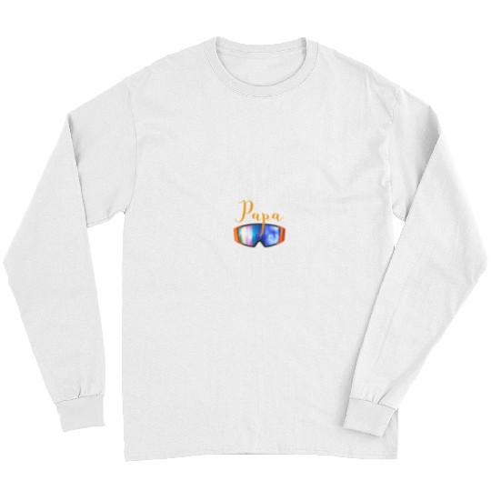 Skiing Ski Dad Much Faster Ski Dad Gift Long Sleeves