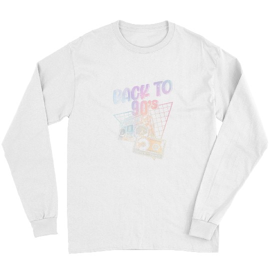 Back To 90s Cassette Mixtape Long Sleeves
