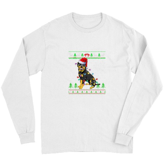 Dog Shiba Inu Santa Claus Cute Shiba Inu Lights Ugly Christmas Sweater Long Sleeves
