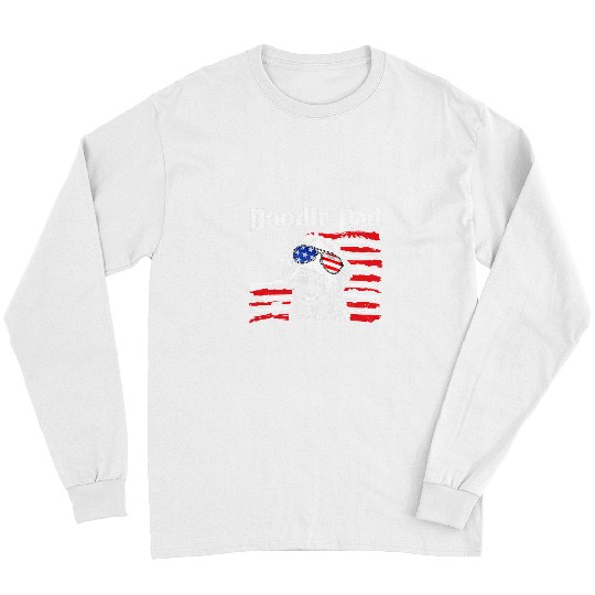 Goldendoodle Mens Doodle Dad Goldendoodle guns Rights Patriotic Fathers Day Doodle Dog Long Sleeves
